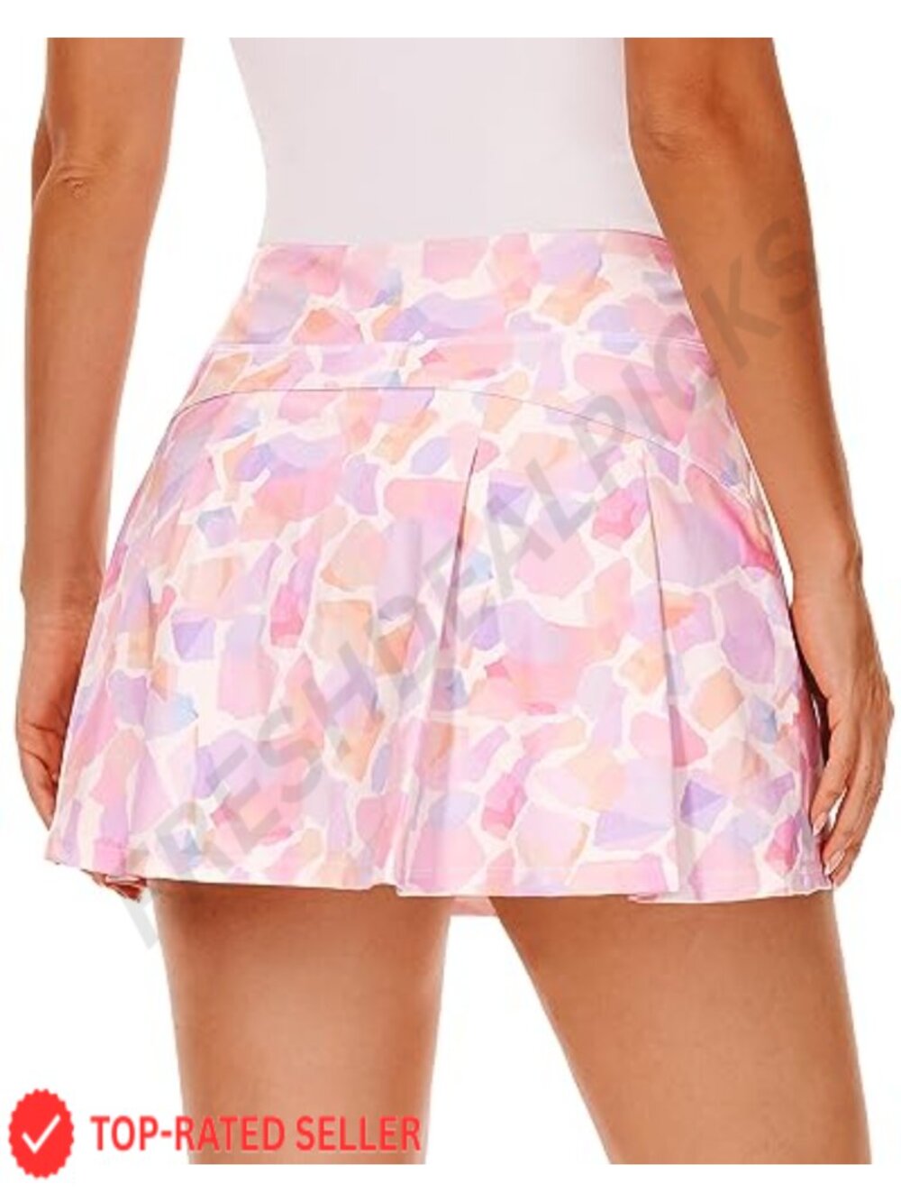 High Waisted Pleated Tennis Skort with Pockets Athletic Golf Skirt